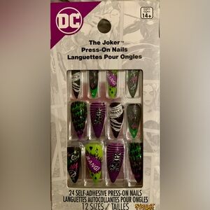 Spirit DC Joker Press-On Nails - Black, Green, Purple